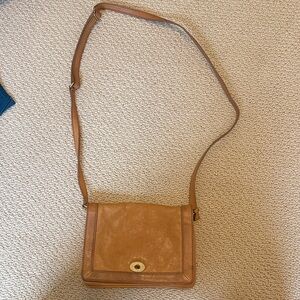 J. Crew Brown Leather Crossbody Bag
